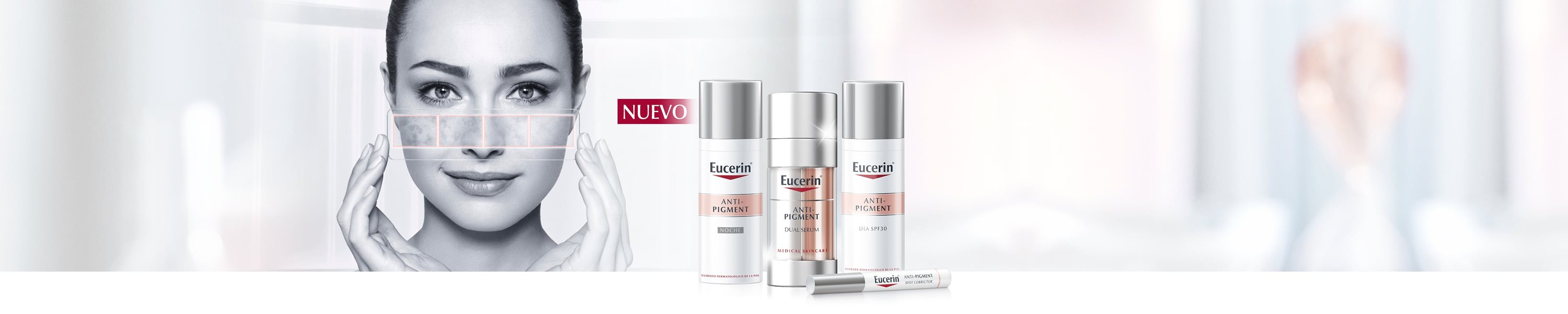 Los productos para la hiperpigmentación de Eucerin reducen las manchas oscuras.